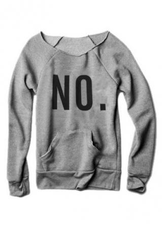 No Dot Casual Sweatshirt