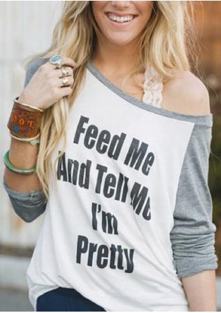 Feed Me and Tell Me I’m Pretty Baseball T-Shirt