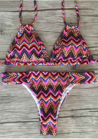 Zigzag Halter Sexy Bikini Set