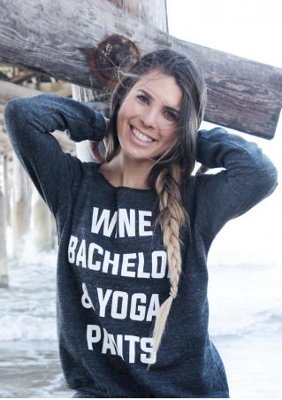 Wine Bechelor & Yoga Pants T-Shirt