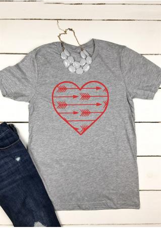 Arrow Heart T-Shirt without Necklace