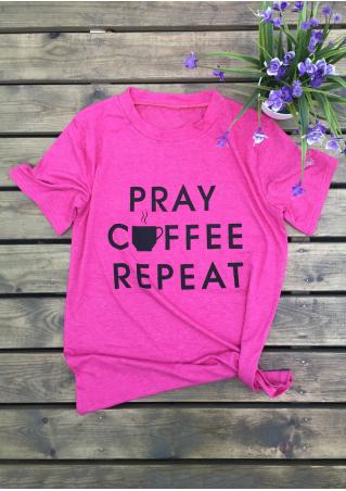 Pray Coffee Repeat T-Shirt