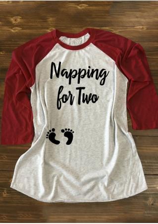 Napping for Two Baseball T-Shirt