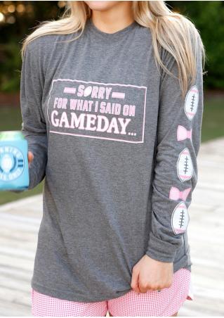 Sorry for What I Said on Gameday T-Shirt