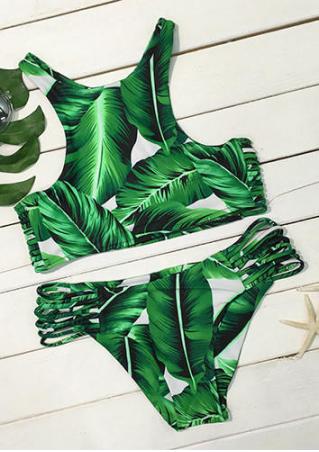 Tropical Leaves Bikini Set
