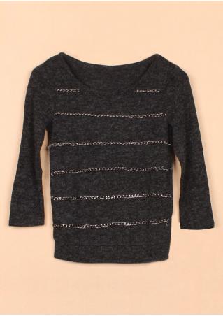 PETITE Chain Knitted Sweater