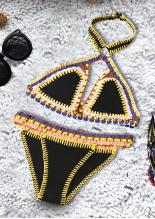 Knitted Triangle Bikini Set