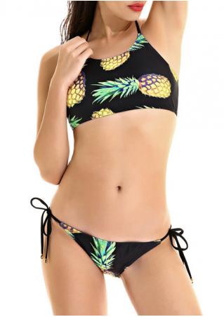 Pineapple Halter Bikini Set