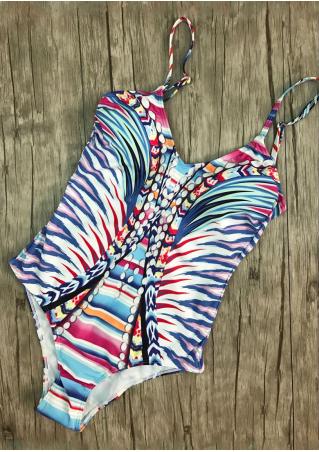 Multicolor One-Piece Swimsuit