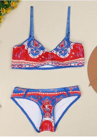 Floral Bull Skull Lace Bikini Set without Necklace