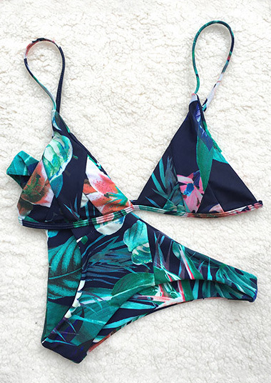 Floral Leaf Bikini Set Fairyseason