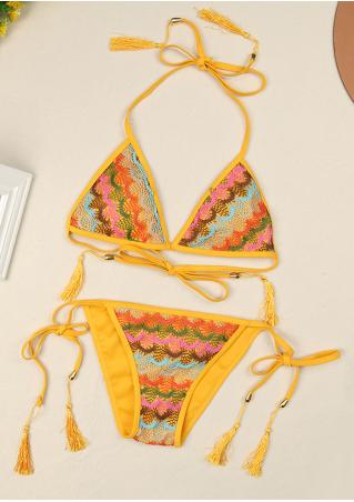 Lace Strappy Bikini Set