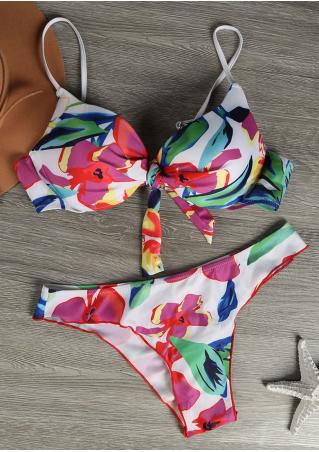 Multicolor Floral Sexy Bikini Set