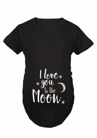 I Love You to the Moon Ruffled T-Shirt