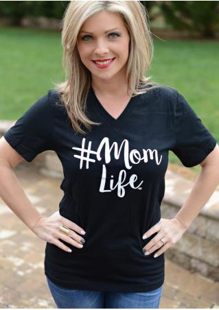 Mom Life V-Neck T-Shirt