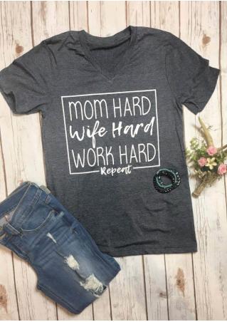 Mom Hard Graphic T-Shirt