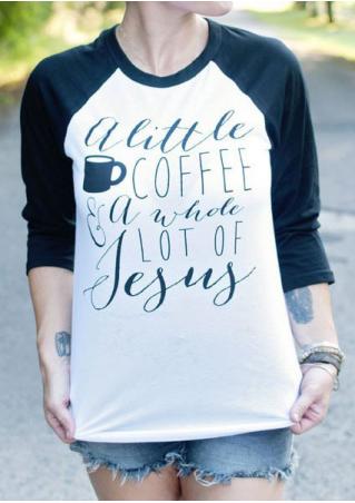 Coffee Jesus Baseball T-Shirt