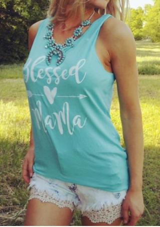 Blessed Mama Arrow Tank without Necklace