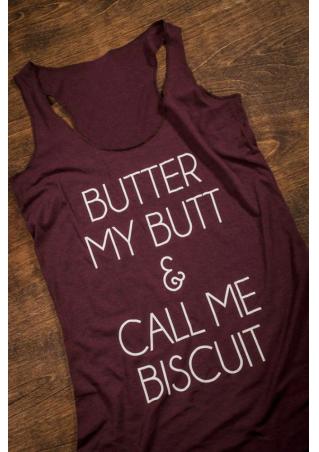 Butter My Butt & Call Me Biscuit Tank without Necklace