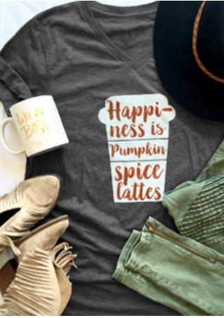 Happiness is Pumpkin Spice Lattes T-Shirt