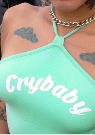 Crybaby Halter Crop Top without Necklace