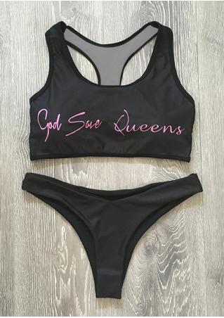 God Save Queens Bikini Set