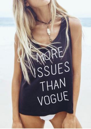 More Issues than Vogue Tank without Necklace