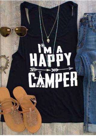 I'm A Happy Camper Arrow Tank