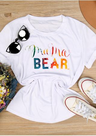 Multicolor Mama Bear T-Shirt