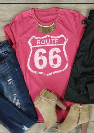 Route 66 Printed T-Shirt