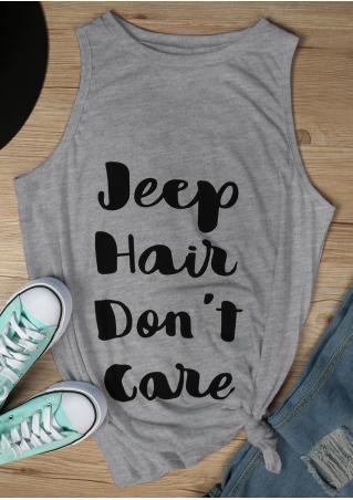 Jeep Hair Don't Care O-Neck Tank