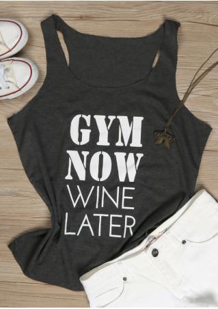 Gym Now Wine Later Tank
