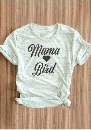 Mama Bird Heart T-Shirt