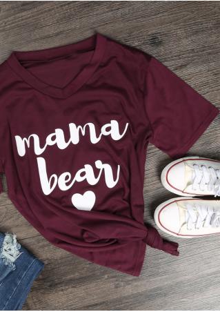 Mama Bear Heart T-Shirt