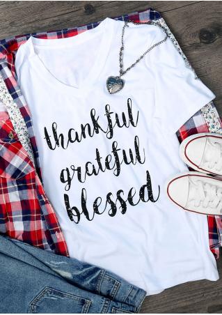 Thankful Grateful Blessed T-Shirt