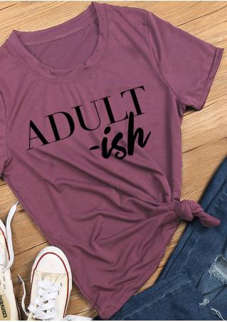 Adult Short Sleeve T-Shirt without Necklace