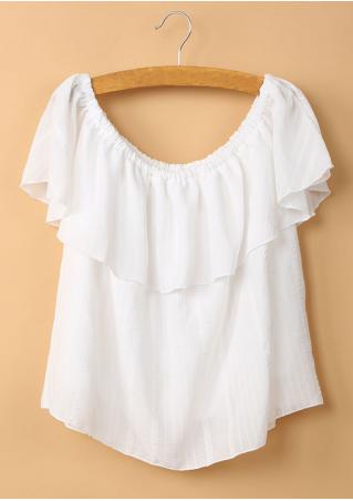 Solid Ruffled Blouse