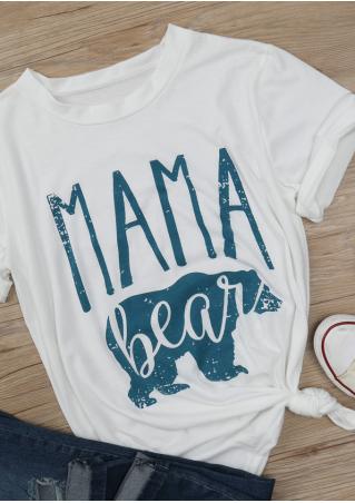 Mama Bear Printed T-Shirt