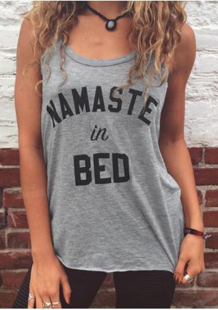 Namaste In Bed Tank without Necklace