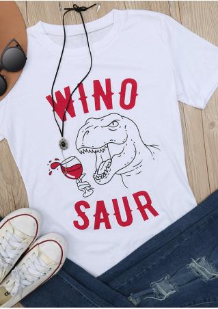 Winosaur Dinosaur Printed T-Shirt without Necklace