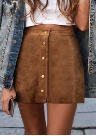 Solid Slim Bodycon Mini Skirt