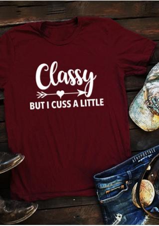 Classy But I Cuss A Little Arrow T-Shirt