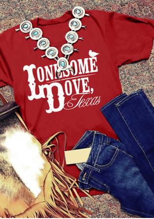 Lonesome Dove Texas T-Shirt without Necklace