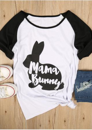 Easter Mama Bunny Baseball T-Shirt
