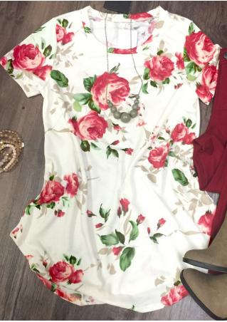 Floral Blouse without Necklace