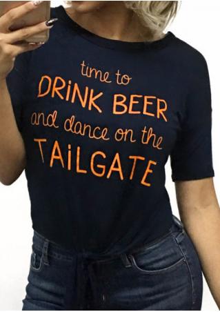 Time To Drink Beer Tie T-Shirt