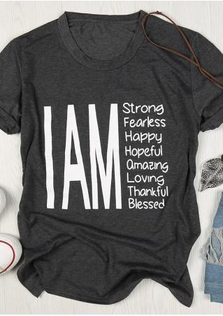 I Am Strong Fearless Happy Hopeful T-Shirt
