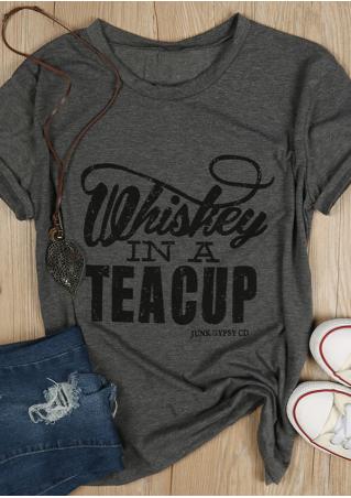 Whiskey In A Teacup T-Shirt without Necklace