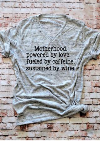 Motherhood Powered By Love T-Shirt