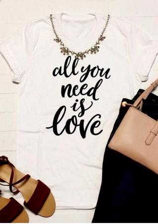 All You Need Is Love T-Shirt without Necklace